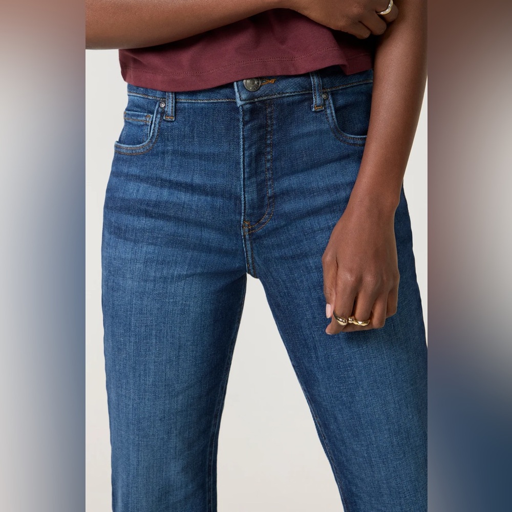 Kut from the Kloth Kelsey Fab Ab Ankle Flate Dark Blue Jeans NEW with tags - Picture 3 of 9